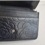 Chanel WOC Wallet On Chain Black Camellia Lambskin with Silver Hardware #RYOC-2 - Image 18