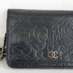 Chanel WOC Wallet On Chain Black Camellia Lambskin with Silver Hardware #RYOC-2 - Image 3