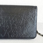 Chanel WOC Wallet On Chain Black Camellia Lambskin with Silver Hardware #RYOC-2 - Image 6
