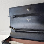 Chanel WOC Wallet On Chain Black Camellia Lambskin with Silver Hardware #RYOC-2 - Image 15