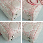 Christian Dior Lady Dior Micro Pink Lambskin with Silver Hardware #RYUU-1 - Image 9