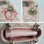 Christian Dior Lady Dior Micro Pink Lambskin with Silver Hardware #RYUU-1 - Image 10