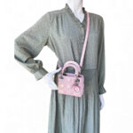 Christian Dior Lady Dior Micro Pink Lambskin with Silver Hardware #RYUU-1 - Image 24