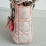 Christian Dior Lady Dior Micro Pink Lambskin with Silver Hardware #RYUU-1 - Image 4