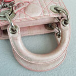Christian Dior Lady Dior Micro Pink Lambskin with Silver Hardware #RYUU-1 - Image 12
