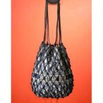 Christian Dior Net Buckle Bag BlueCalfskin /Oblique Technical Fabric Bag #RSTE-2