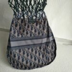 Christian Dior Net Buckle Bag BlueCalfskin /Oblique Technical Fabric Bag #RSTE-2 - Image 11