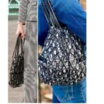 Christian Dior Net Buckle Bag BlueCalfskin /Oblique Technical Fabric Bag #RSTE-2 - Image 21