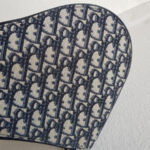 Christian Dior Saddle Clutch Blue Canvas with Leather and Gold Hardware #RCTL-1 - Image 7