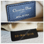 Christian Dior Saddle Clutch Blue Canvas with Leather and Gold Hardware #RCTL-1 - Image 14