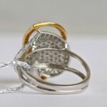 Diamond Ring 18k Yellow /White Gold Jewellery #RSSC-1 - Image 6