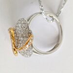 Diamond Ring 18k Yellow /White Gold Jewellery #RSSC-1 - Image 5