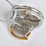 Diamond Ring 18k Yellow /White Gold Jewellery #RSSC-1 - Image 7