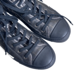 Dior B23 High Top Sneaker Size 43 Black/White Oblique Canvas and Leather Shoes #RSLY-22 - Image 2