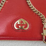 Gucci Pouch Bag Red Patent Leather with Gold Hardware #RSSK-1 - Image 13