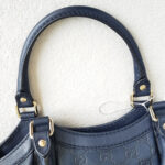 Gucci Sukey Navy Blue Guccissima Leather and Light Gold Hardware #RYKL-1 - Image 15