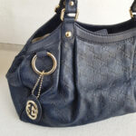 Gucci Sukey Navy Blue Guccissima Leather and Light Gold Hardware #RYKL-1 - Image 3