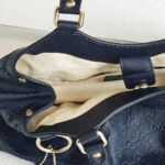 Gucci Sukey Navy Blue Guccissima Leather and Light Gold Hardware #RYKL-1 - Image 17