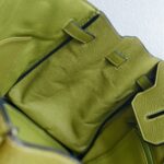 Hermes Birkin 35cm Green Clemence Leather with Palladium Plated Hardware #RSKT-1 - Image 2