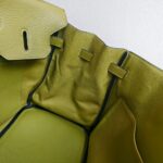 Hermes Birkin 35cm Green Clemence Leather with Palladium Plated Hardware #RSKT-1 - Image 7