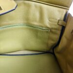 Hermes Birkin 35cm Green Clemence Leather with Palladium Plated Hardware #RSKT-1 - Image 8