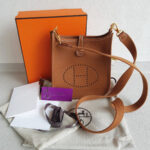 Hermes Evelyne Amazone 16cm Gold Clemence Leather with Gold Plated Hardware #RSOC-1 - Image 2