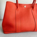 Hermes Garden Party 36cm PEach/Orange Leather with Palladium Hardware #RKCU-2 - Image 5