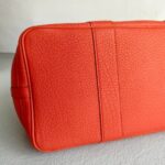 Hermes Garden Party 36cm PEach/Orange Leather with Palladium Hardware #RKCU-2 - Image 9