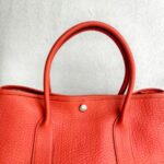 Hermes Garden Party 36cm PEach/Orange Leather with Palladium Hardware #RKCU-2 - Image 19