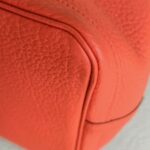 Hermes Garden Party 36cm PEach/Orange Leather with Palladium Hardware #RKCU-2 - Image 12