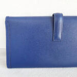 Hermes Jige Clutch Blue Sapphire Swift Leather #GULTS-4 - Image 5
