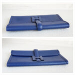 Hermes Jige Clutch Blue Sapphire Swift Leather #GULTS-4 - Image 8