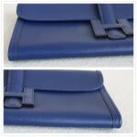 Hermes Jige Clutch Blue Sapphire Swift Leather #GULTS-4 - Image 10