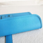 Hermes Jige Clutch Blue Swift Leather #RYLR-5 - Image 10