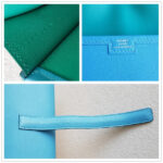 Hermes Jige Clutch Blue Swift Leather #RYLR-5 - Image 21