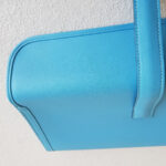 Hermes Jige Clutch Blue Swift Leather #RYLR-5 - Image 9