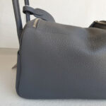 Hermes Lindy 26CM Ardoise Clemence Leather with Palladium-plated Hardware #RCYU-1 - Image 5