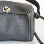 Hermes Lindy 26CM Ardoise Clemence Leather with Palladium-plated Hardware #RCYU-1 - Image 10