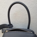 Hermes Lindy 26CM Ardoise Clemence Leather with Palladium-plated Hardware #RCYU-1 - Image 18