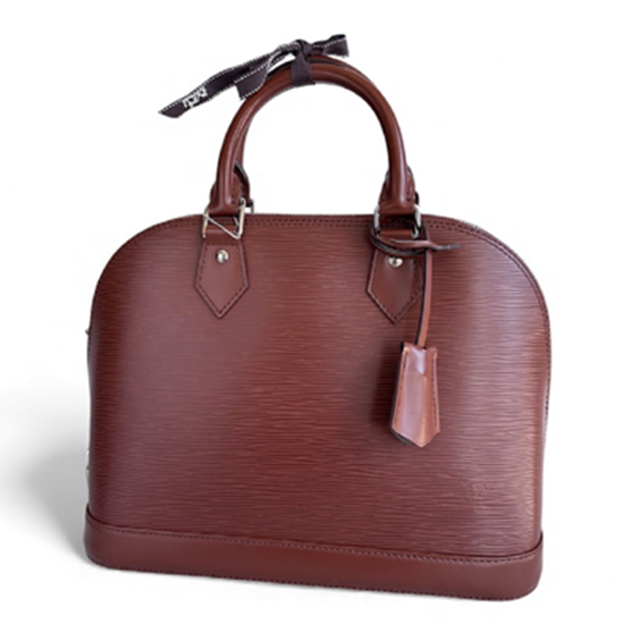 LV Alma PM Brown Epi Leather with Silver Hardware #RKYL-2