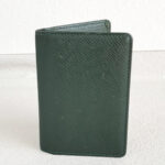 LV Card Holder Green Taiga Leather #RSLY-207