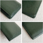 LV Card Holder Green Taiga Leather #RSLY-207 - Image 7