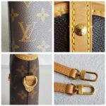 LV M80874 Fold Me Pouch Bag Brown Monogram Coated Canvas with Leather and Gold Hardware #RYYS-4 - Image 13