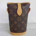 LV M80874 Fold Me Pouch Bag Brown Monogram Coated Canvas with Leather and Gold Hardware #RYYS-4 - Image 4