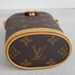 LV M80874 Fold Me Pouch Bag Brown Monogram Coated Canvas with Leather and Gold Hardware #RYYS-4 - Image 8