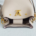 LV Nano Lock Me Bucket Galet Taurillon Leather with Gold Hardware #RYUS-1 - Image 7
