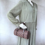 LV Papillon 26 Damier Ebene Coated Canvas with Leather And Gold Hardware #RSYU-1 - Image 27