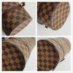LV Papillon 26 Damier Ebene Coated Canvas with Leather And Gold Hardware #RSYU-1 - Image 16