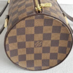 LV Papillon 26 Damier Ebene Coated Canvas with Leather And Gold Hardware #RSYU-1 - Image 8