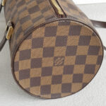 LV Papillon 26 Damier Ebene Coated Canvas with Leather And Gold Hardware #RSYU-1 - Image 7